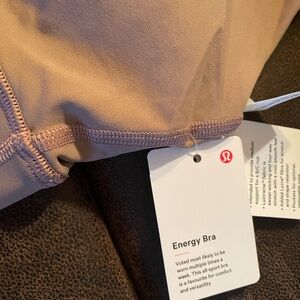 New nwt lululemon energy bra sz 6 dusty clay LW254O0STWRS